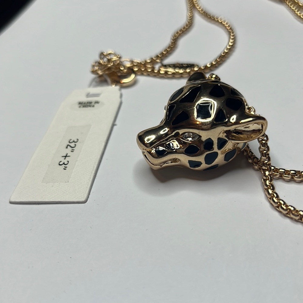 Gold Plated Cheetah Necklace